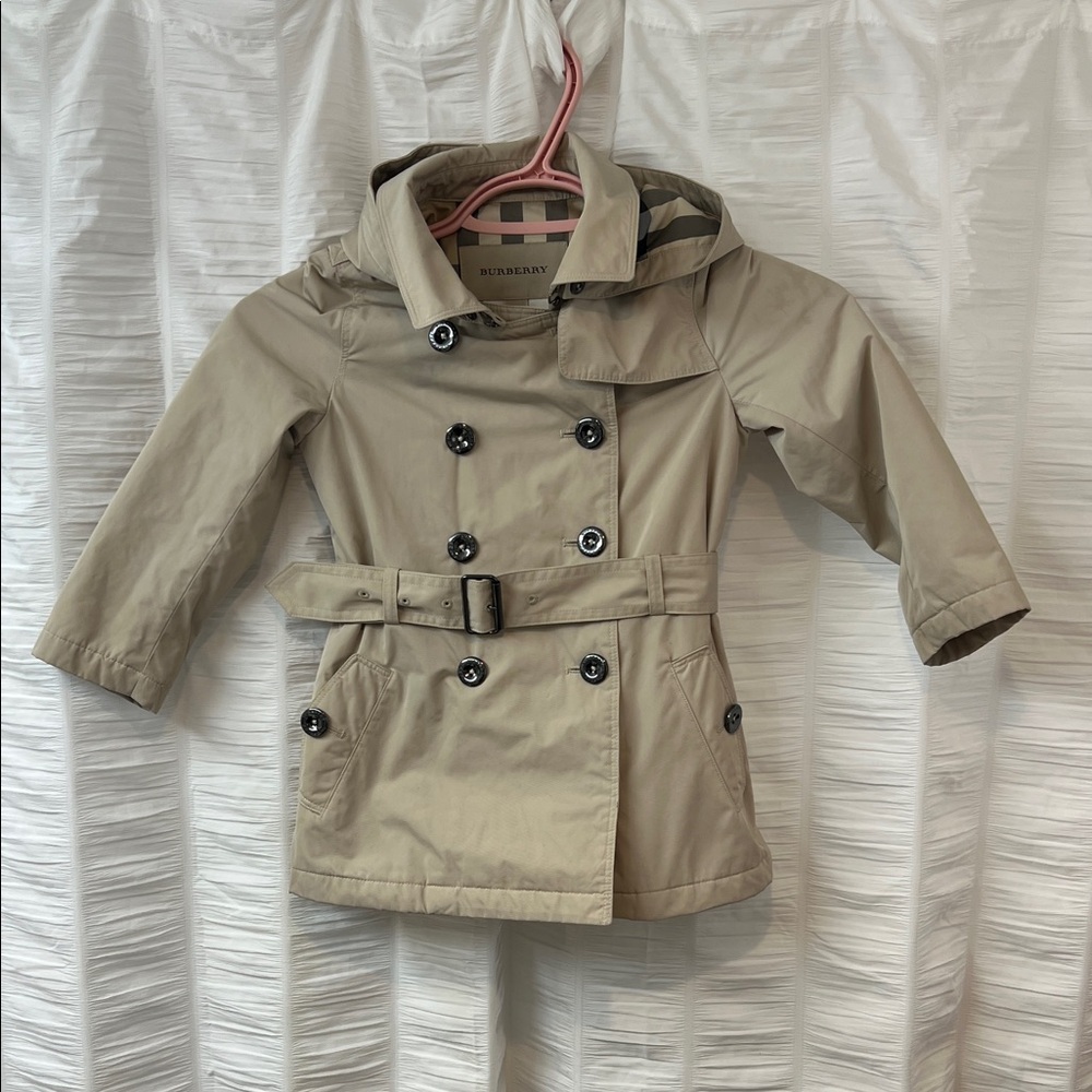 Burberry Kids Beige Raincoat